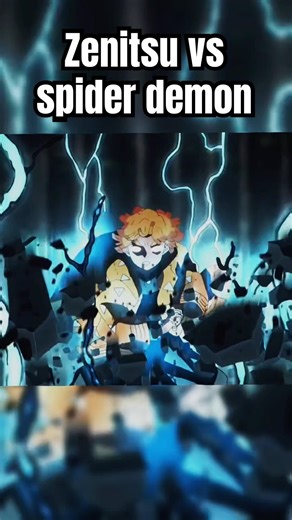 Zenitsu vs spider demon #anime #demonslayer #zenitsu