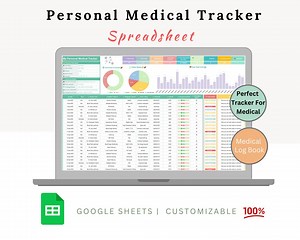 Personal Medical Tracker - Medical Tracker - Medication Tracker - Health Record - Medical History - Medical Billing - Medical Expenses - Etsy