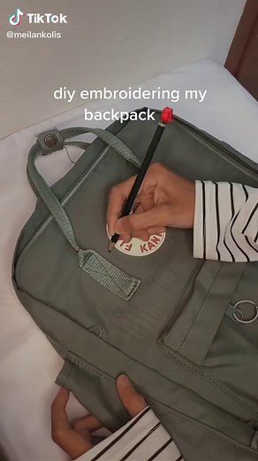 DIY Embroidery Tutorial: Daisy Embroidery Backpack