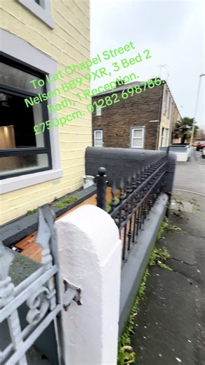 To Let Chapel Street Nelson BB9 9XR , £750 pcm • 3 Bedrooms • 2 bathrooms • One en-suite • One downstairs bathroom • 1 Reception Room • Newly modernised • Double Glazed • Central heated • Landlord & Work references needed • £750 deposit plus £750 rent payable in advance • Council Tax Band A Tel: 01282 698786 www.ultimatepropertysolutions.co.uk CLICK ON THIS LINK FOR MORE INFO: https://www.zoopla.co.uk/to-rent/details/72197787/?pro_preview=1