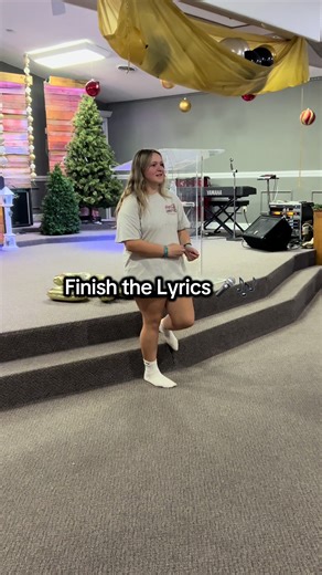 Finish the Lyrics - NYE Lock- In They were good sports to sing along! #youthgroup #tribeyouth #finishthelyrics #churchtok #ngwc