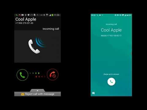 Samsung Galaxy Mega vs ZTE A3 screen calls recordings / Incoming calls