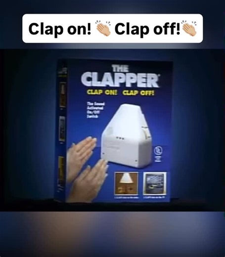 Golden Age of Comedy on Instagram: "The clapper! Use it for workplaces, homes, and closets. You’ll be glad you got one. #clapper #homedecor #lmao #claponclapoff #memes #giftideas #newtech #diyhome"