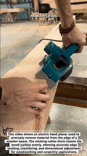 Electric Hand Planer Precision Wood Edge Shaping #woodworking #tools #DIY