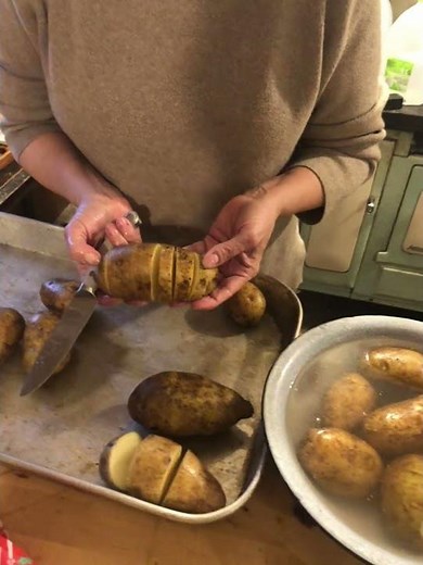 Baked potato bar for supper