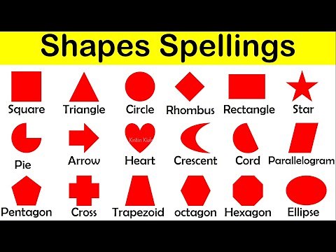 Shapes Name With Spelling | Shapes Names With Pictures | Names of geometric shapes | Shapes Name