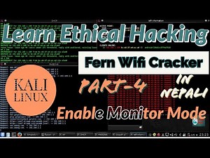 Learn Ethical Hacking: Fern Wifi Cracker and enable monitor mode with command line| Part - 4