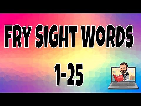 Fry Sight Words 1-25