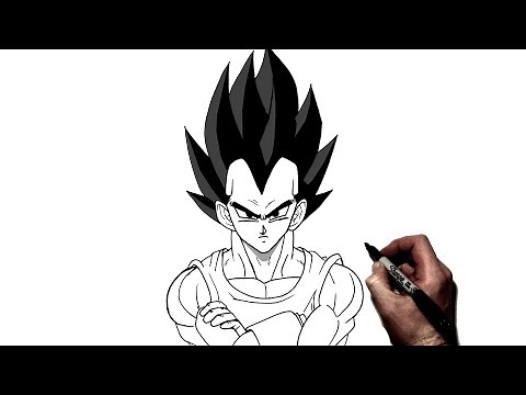 How To Draw Vegeta | Step By Step | Dragonball