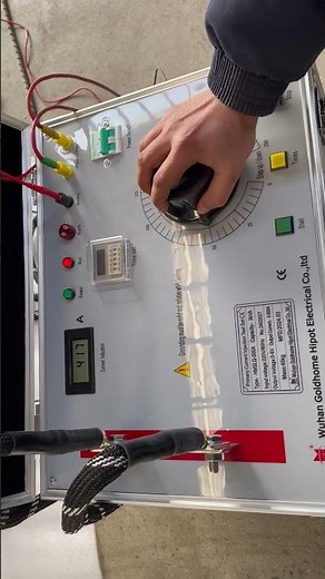 how to operate primary current injection test set