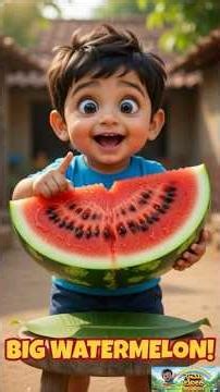 Watermelon Song Kannada 🍉 | Big Red Fruit Fun 😍 | Kannada Rhymes for Kids | Makkala Haadugalu