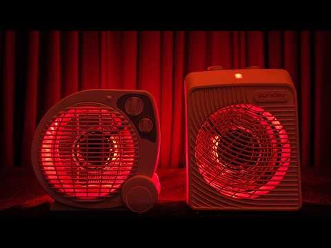 💤 Double Fan Heater White Noise with Deep Box Fan for Calm Nights 😴