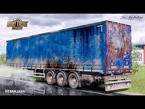 ETS 2 Mod | Worn Curtain Rusty Trailer Skin Pack [ETS2 v1.36]