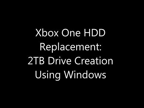 Xbox One Internal Hard Drive Upgrade: 2TB Drive Creation Using Windows