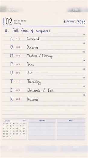 Computer basic information notes