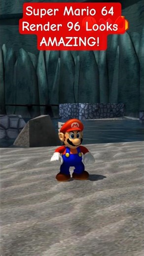 Super Mario 64 Render 96 Looks AMAZING! #shorts #mario #supermario