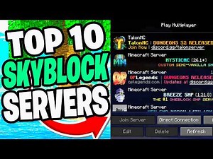 Top 10 SKYBLOCK SERVERS For Minecraft 2026! - Server IPs
