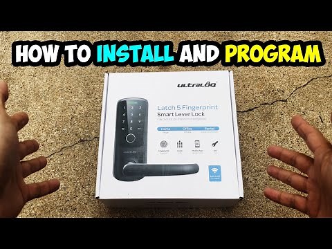 UltraLoq Latch 5 Fingerprint Smart Lever Lock - App Review and Installation