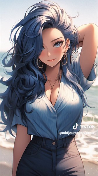 Beautiful anime girls created with artificial intelligence #digitalart #creativity #animegirl #midjourney