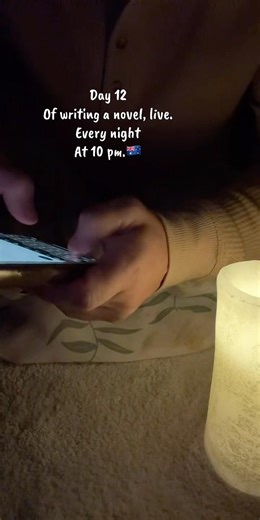 Day 12 of writing a novel, live. Every night at 10 pm #writebetter