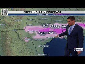 An arctic cold front with the possibility of freezing rain