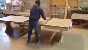 19K views · 145 reactions | One man Transition for a Table this size? Awesome! | DIY Woodwork Tips & Plans | Facebook