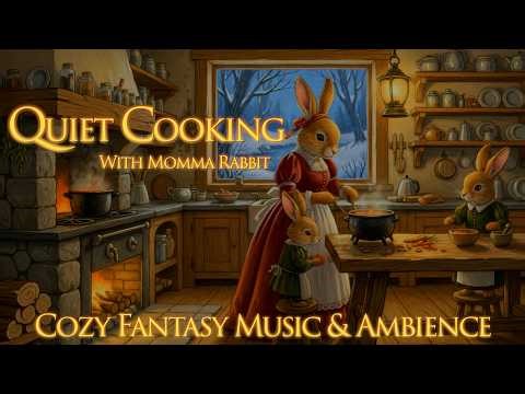🐇 Quiet Cooking with Momma Rabbit | Cozy Animal Cottage Ambience with Fantasy Music