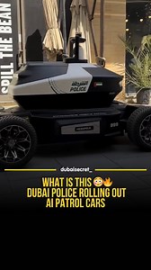 Dubai Police just revealed their new AI Patrol Car 🤖🇦🇪 This fully autonomous robot is made by Micropolis Robotics and can patrol on its own with 360° cameras, facial recognition, license plate scanning, and even a drone that launches for aerial surveillance! 🚓✨ It’s currently being tested in Dubai and can operate for up to 15 hours nonstop — the future is already here! 😳🔥 Source: NDTV, Micropolis, IoT World Today #DubaiPolice #DubaiFuture #AICar #SmartCityDubai #DubaiSecret | Dubai Secret