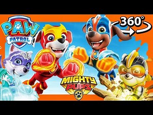 ⚡️THE MIGHTY PUPS - PAW PATROL ⚡️ | MISSION 5 | Save Adventure Bay | 360° VR