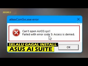 Fix "Can not Open AslO3.sys" Error When Installing ASUS AI Suite on Windows 11