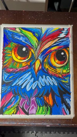 Meet the most adorable owl you’ll ever lay eyes on! Viktor’s latest masterpiece is a true work of art, capturing the softness and sweetness of this majestic creature. Get ready to swoon over the cutest owl in the world! #vichysart #OwlLove #ArtLovers #CuteAnimals | Vichy’s art