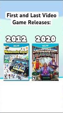First and Last Video Game Releases: #nintendo