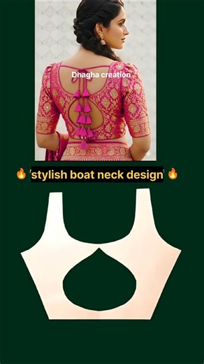 Beautiful Back Cut Blouse Pattern Cutting | Latest Designer Blouse Tutorial ✂️✨ #patterncutter