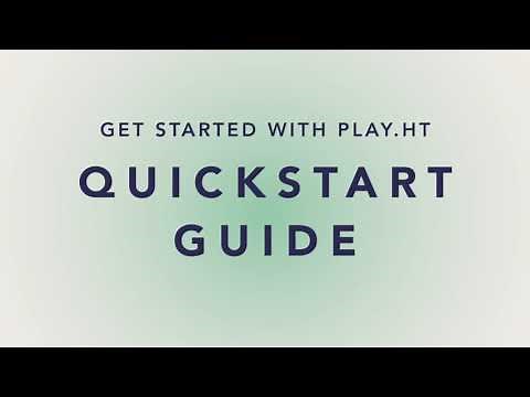 Basic Features | Play.ht