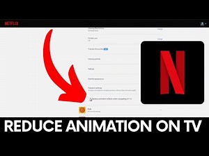 How to Reduce Netflix TV Animation Effects? #netflix