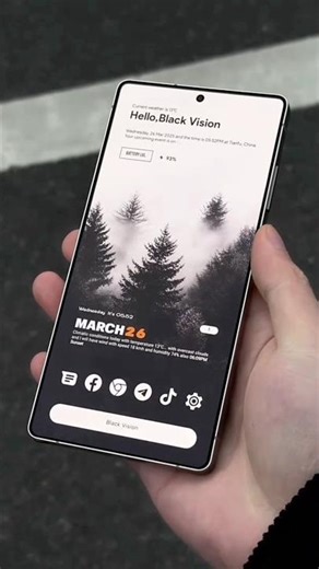 Best Minimal Android Setup | Black Vision Theme | Aesthetic Homescreen