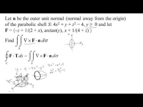 SI-9 Stokes' Theorem Example finding flux of the curl from circulation