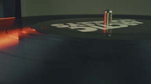 Close up view of a rotating vinyl record - Free Stock Video