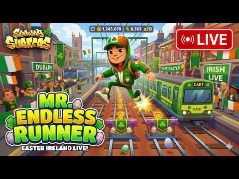 Subway Surfers Easter Ireland 🐣 I Keep Crashing 😂 LIVE in Telugu #subwaysurfers #live #gaming