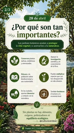 🌿 Día Internacional de los Jardines Botánicos