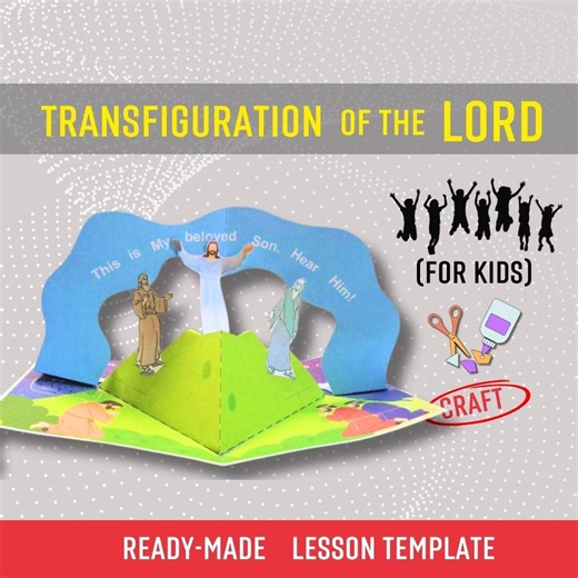 Transfiguration of Jesus | Crafts for Kids | Digital Lesson Templates for Sunday School - Etsy
