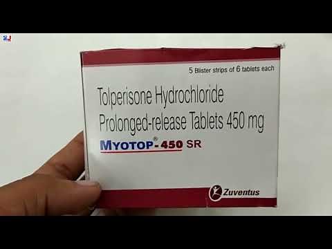 Myotop-450 SR Tablet | Tolperisone Hydrochloride Prolonged Release Tablets 450mg uses | Myotop 450
