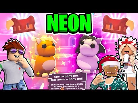 We Open 100 + Pony Boxes to Get a Legendary Shetland Pony! Roblox! Adopt Me Update Week 2! *Live* ❄️