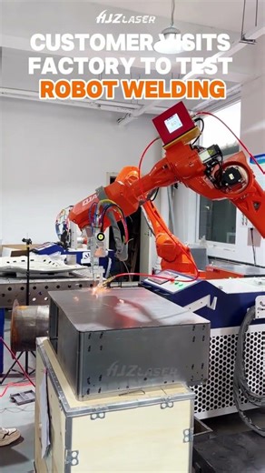 Robot Laser Welding Machine testing from our customer #robotlaserwelding #robotlaserwelder