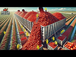 Inside the Tomato Megafarm: From MegaFarm to Supermarket! (Full Process)