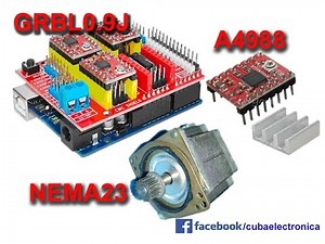 Uso del ARDUINO UNO con MOTOR Paso a Paso NEMA23 y Driver A4988 POPOLU con GRBL 0.9J