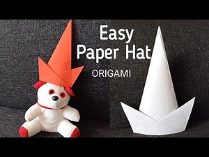 How to Make Easy Paper Hat | DIY paper Hat | Paper Craft | Paper Cap | Origami hat