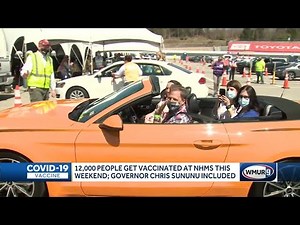 12,000 people get vaccinated at NHMS this weekend; Governor Chris Sununu included
