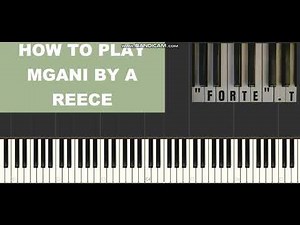 A Reece - Mgani (piano tutorial)