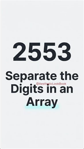 2553. Separate the Digits in an Array | LeetCode Easy Solution in Dart 🚀 #shorts #coding